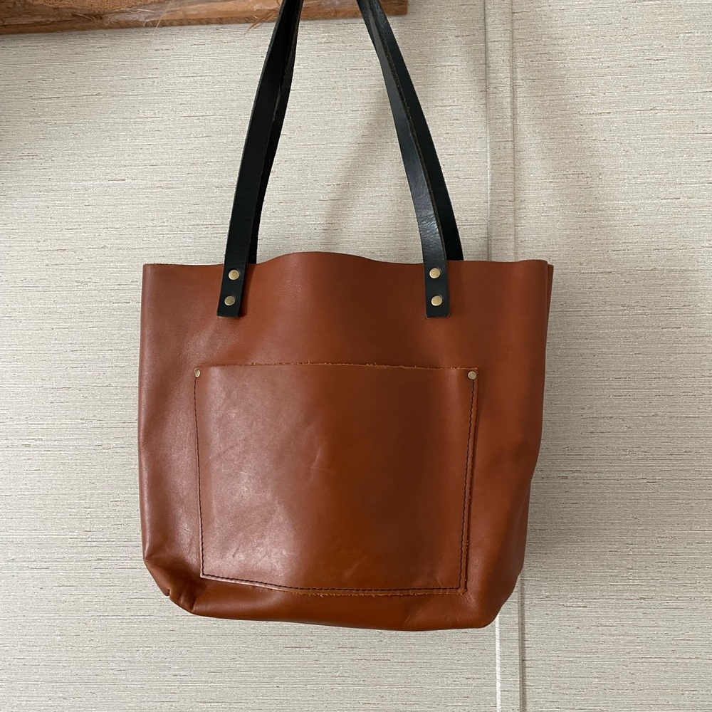 Portland Leather Goods tote in Honey